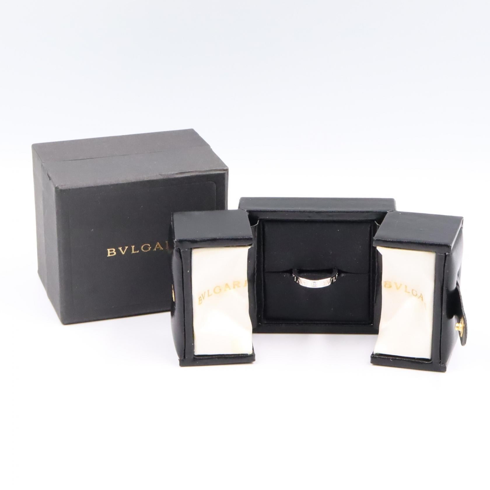 B-zero1 ビーゼロワン リング 1PD リング 指輪 K18WG ダイヤモンド ホワイトゴールド クリア ブルガリ アクセサリー BVLGARI