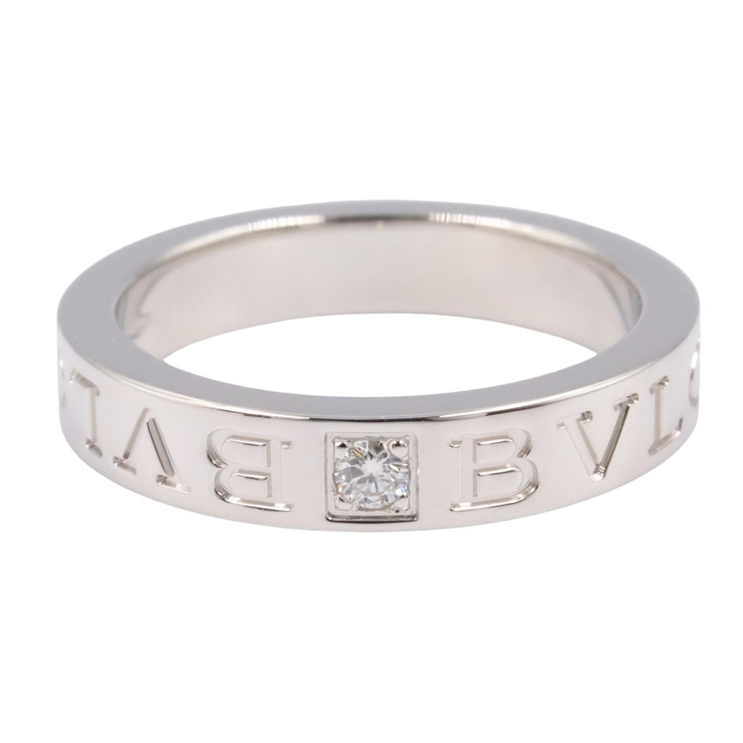 B-zero1 ビーゼロワン リング 1PD リング 指輪 K18WG ダイヤモンド ホワイトゴールド クリア ブルガリ アクセサリー BVLGARI