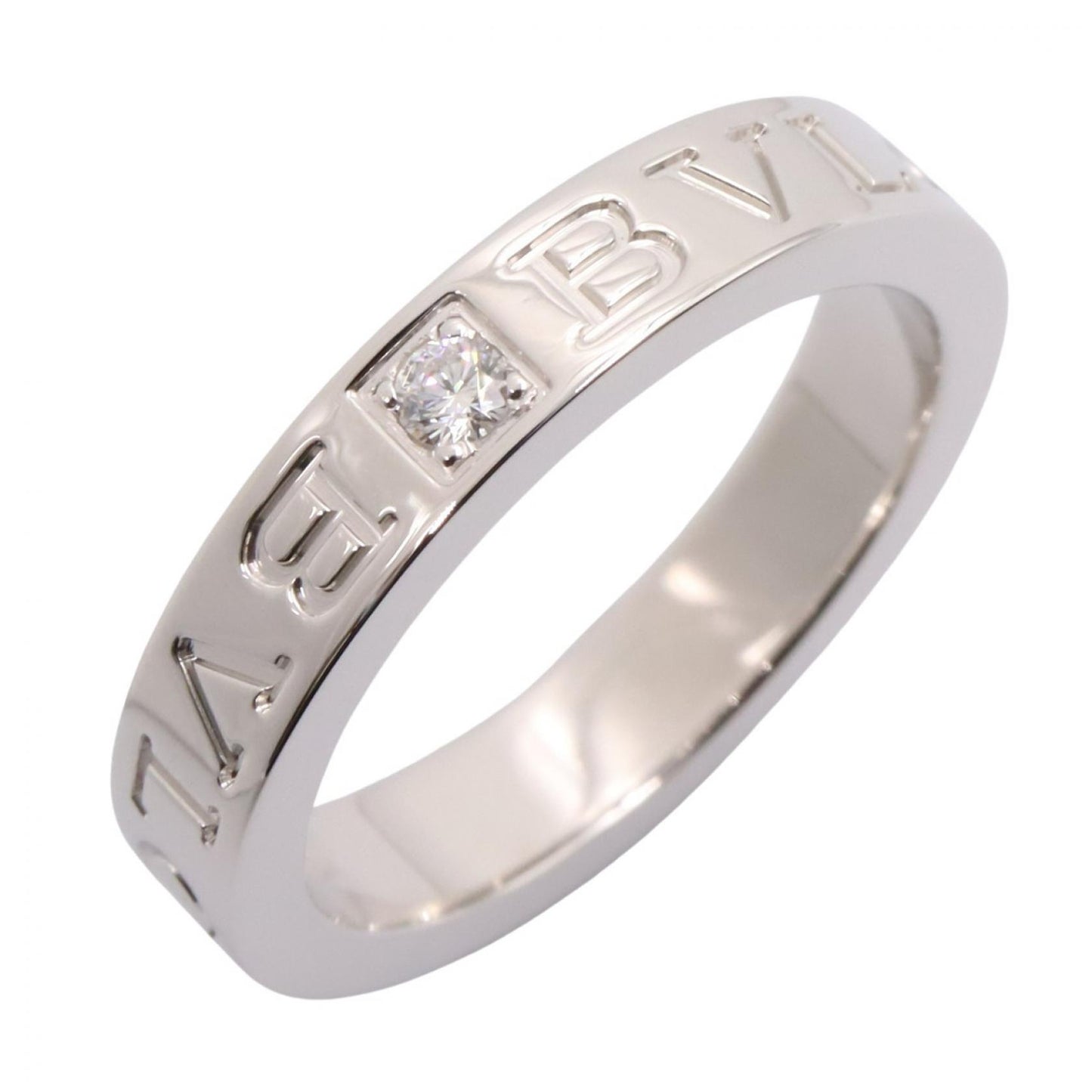 B-zero1 ビーゼロワン リング 1PD リング 指輪 K18WG ダイヤモンド ホワイトゴールド クリア ブルガリ アクセサリー BVLGARI