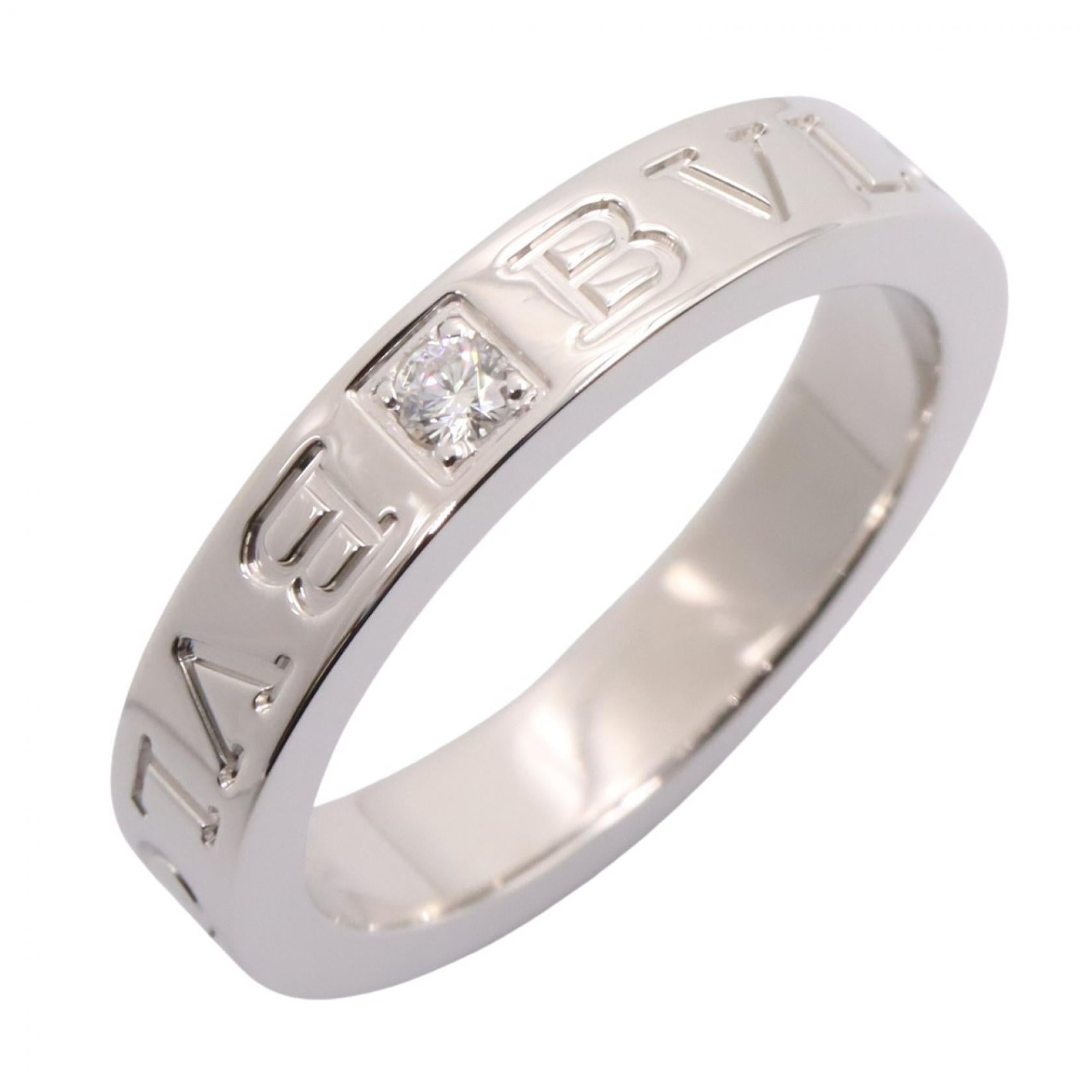 B-zero1 ビーゼロワン リング 1PD リング 指輪 K18WG ダイヤモンド ホワイトゴールド クリア ブルガリ アクセサリー BVLGARI
