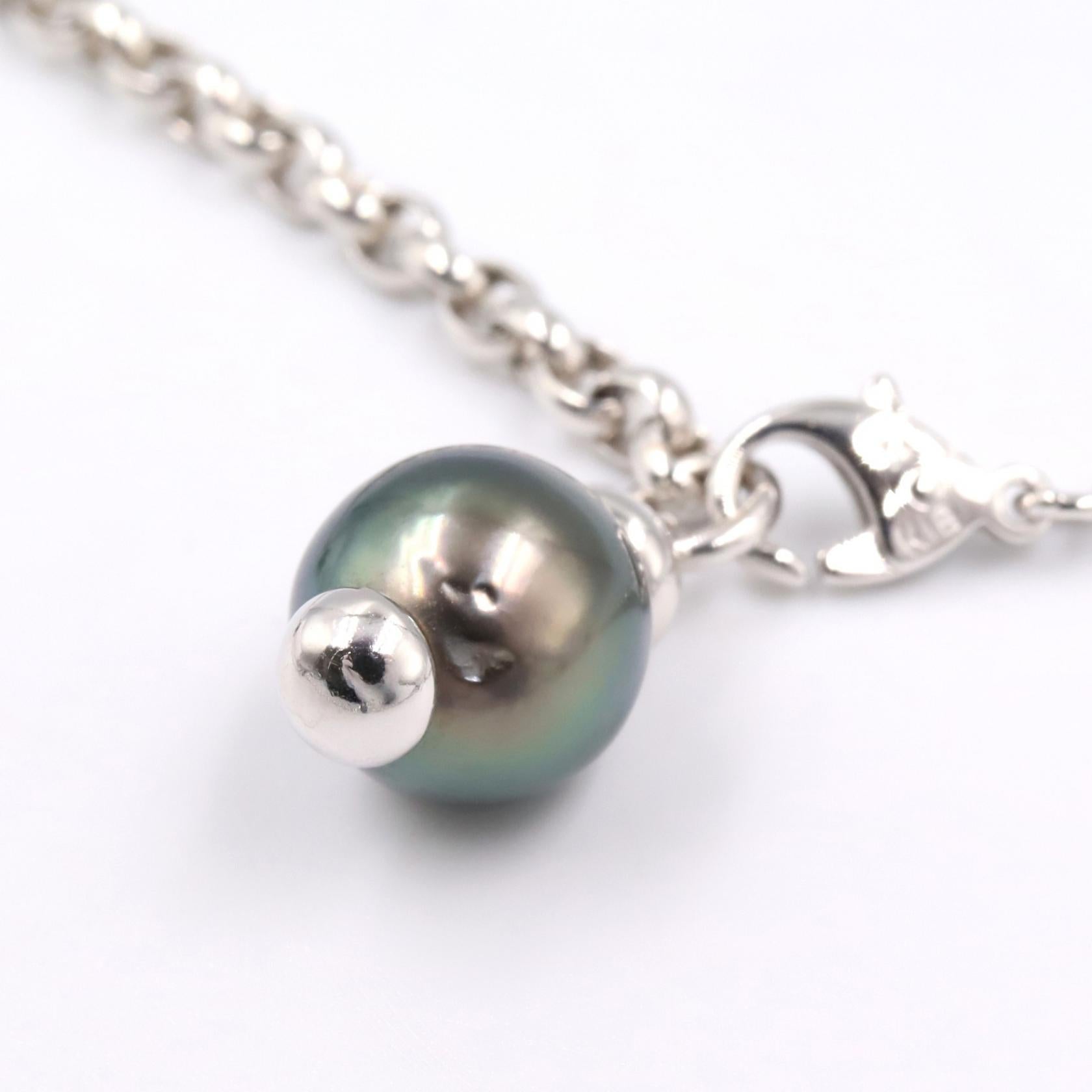 ブラックパール ネックレス ネックレス K18WG ブラックパール ホワイトゴールド ブラック ミキモト アクセサリー MIKIMOTO
