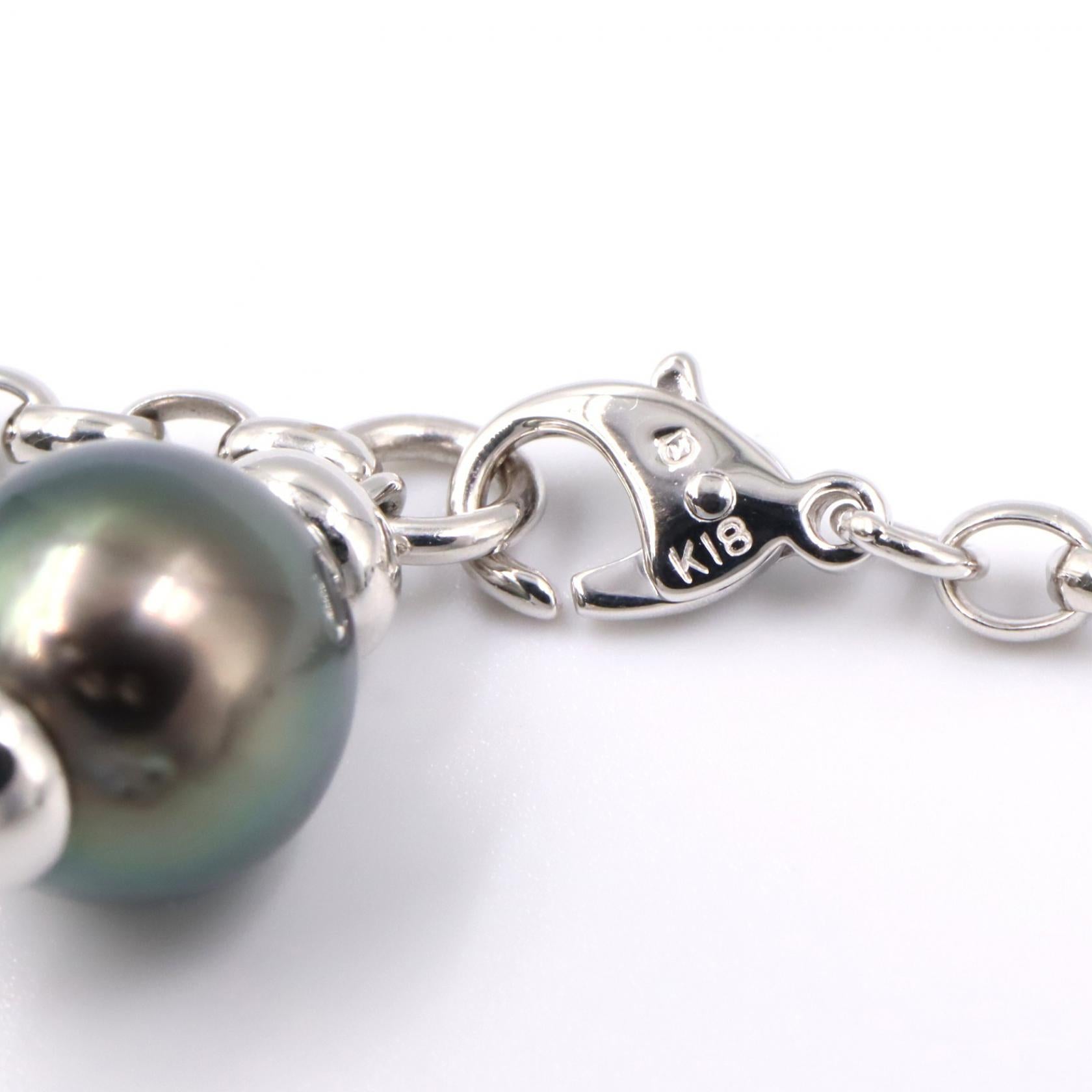 ブラックパール ネックレス ネックレス K18WG ブラックパール ホワイトゴールド ブラック ミキモト アクセサリー MIKIMOTO
