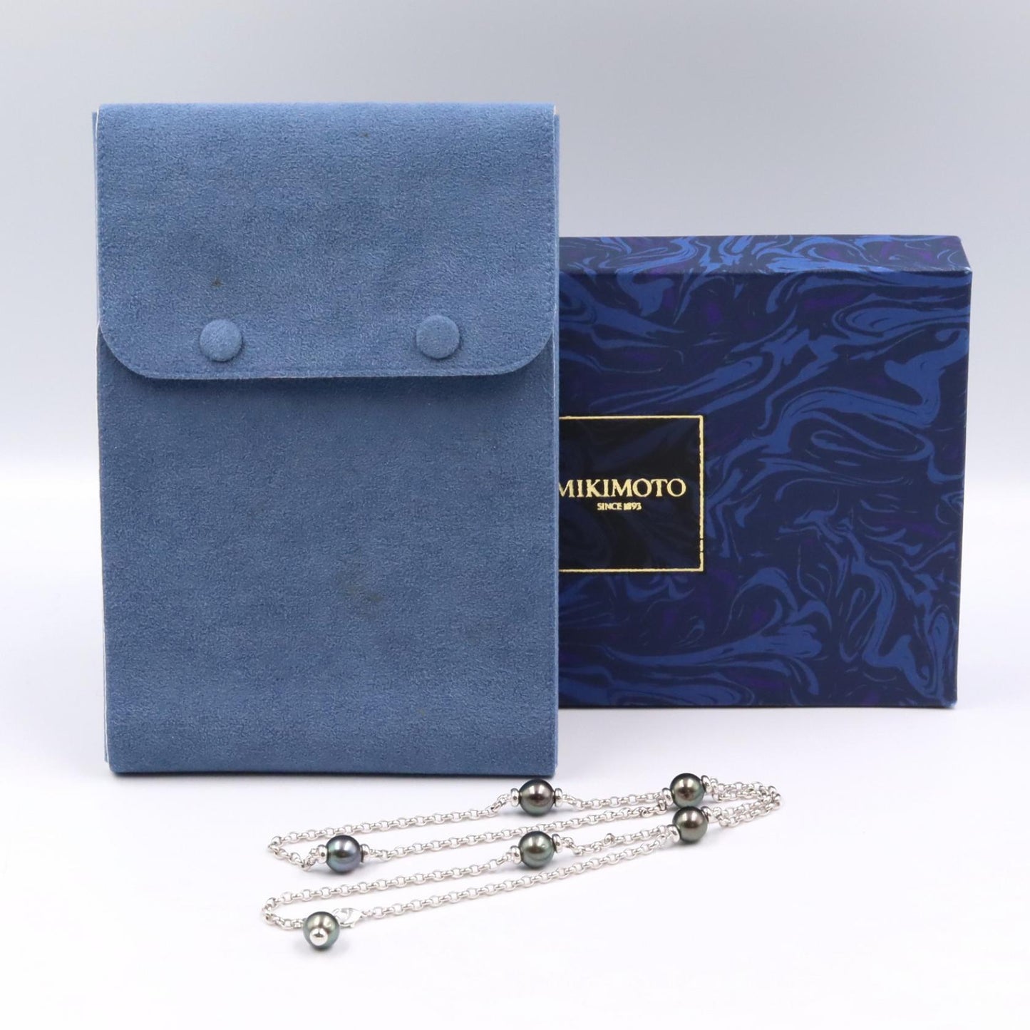 ブラックパール ネックレス ネックレス K18WG ブラックパール ホワイトゴールド ブラック ミキモト アクセサリー MIKIMOTO