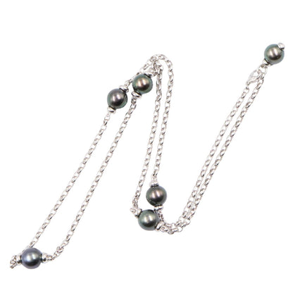 ブラックパール ネックレス ネックレス K18WG ブラックパール ホワイトゴールド ブラック ミキモト アクセサリー MIKIMOTO