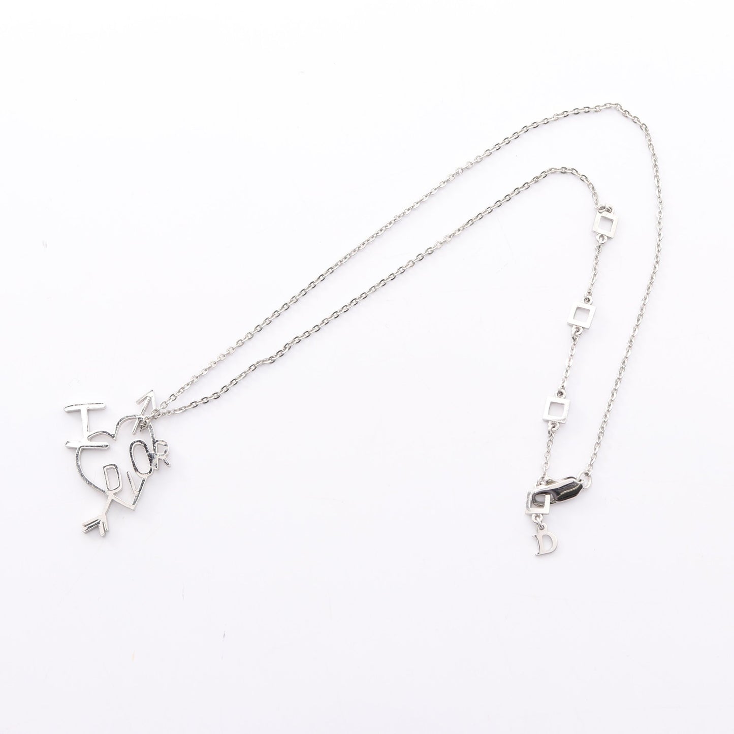 ハート アロー I LOVE DIOR ネックレス シルバー クリスチャンディオール アクセサリー Christian Dior
