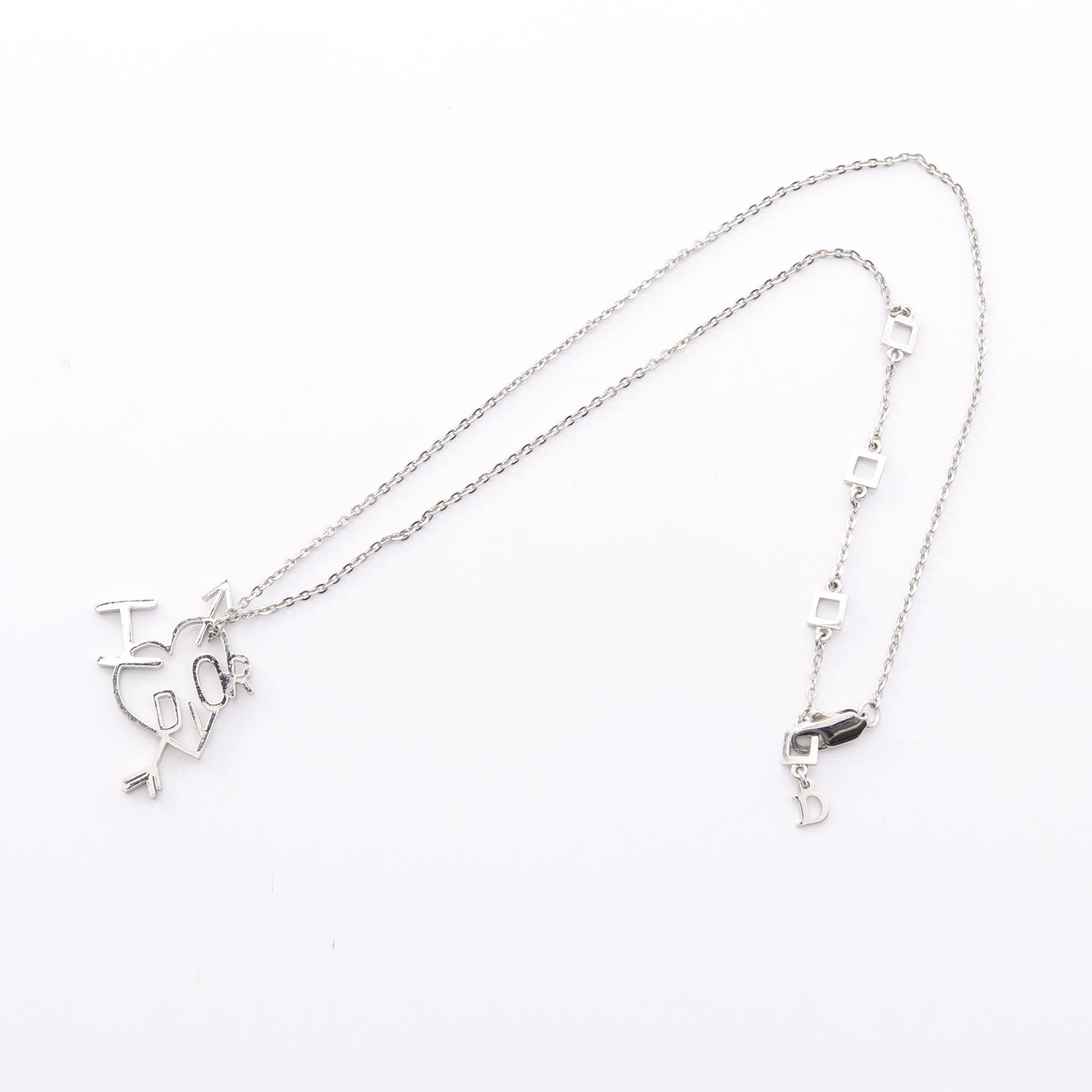 ハート アロー I LOVE DIOR ネックレス シルバー クリスチャンディオール アクセサリー Christian Dior