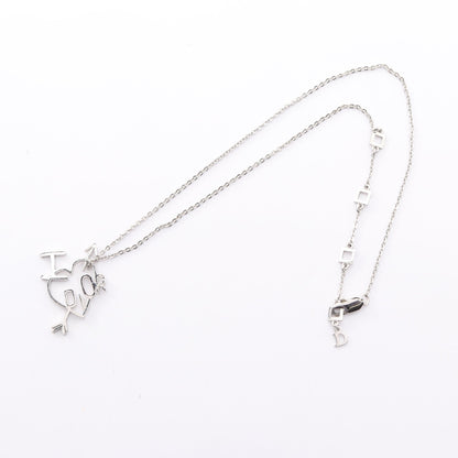 ハート アロー I LOVE DIOR ネックレス シルバー クリスチャンディオール アクセサリー Christian Dior