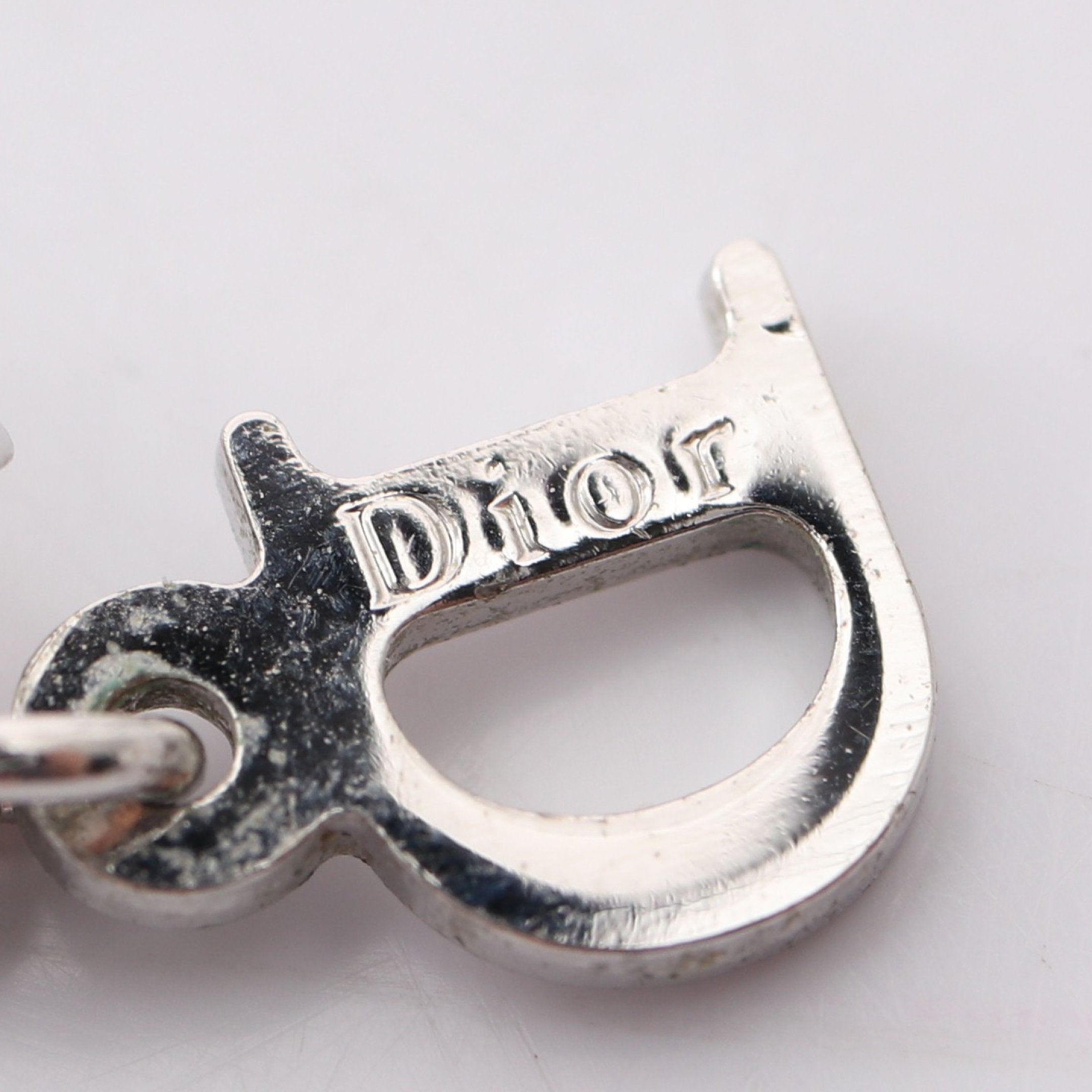 ハート アロー I LOVE DIOR ネックレス シルバー クリスチャン