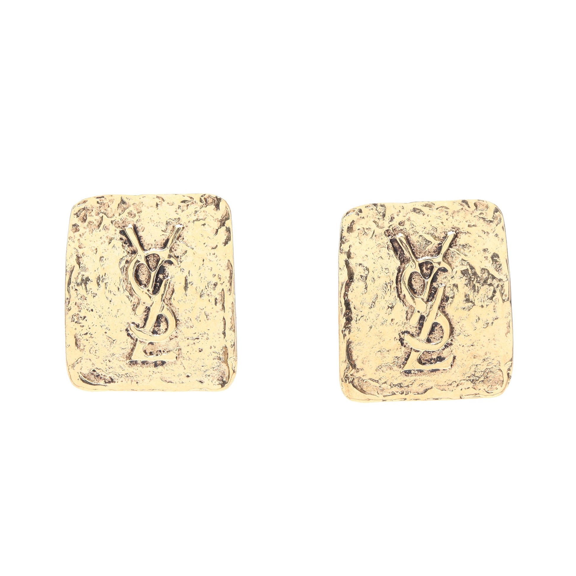 ロゴ イヤリング GP ゴールド イヴサンローラン アクセサリー YVES SAINT LAURENT