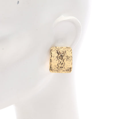 ロゴ イヤリング GP ゴールド イヴサンローラン アクセサリー YVES SAINT LAURENT