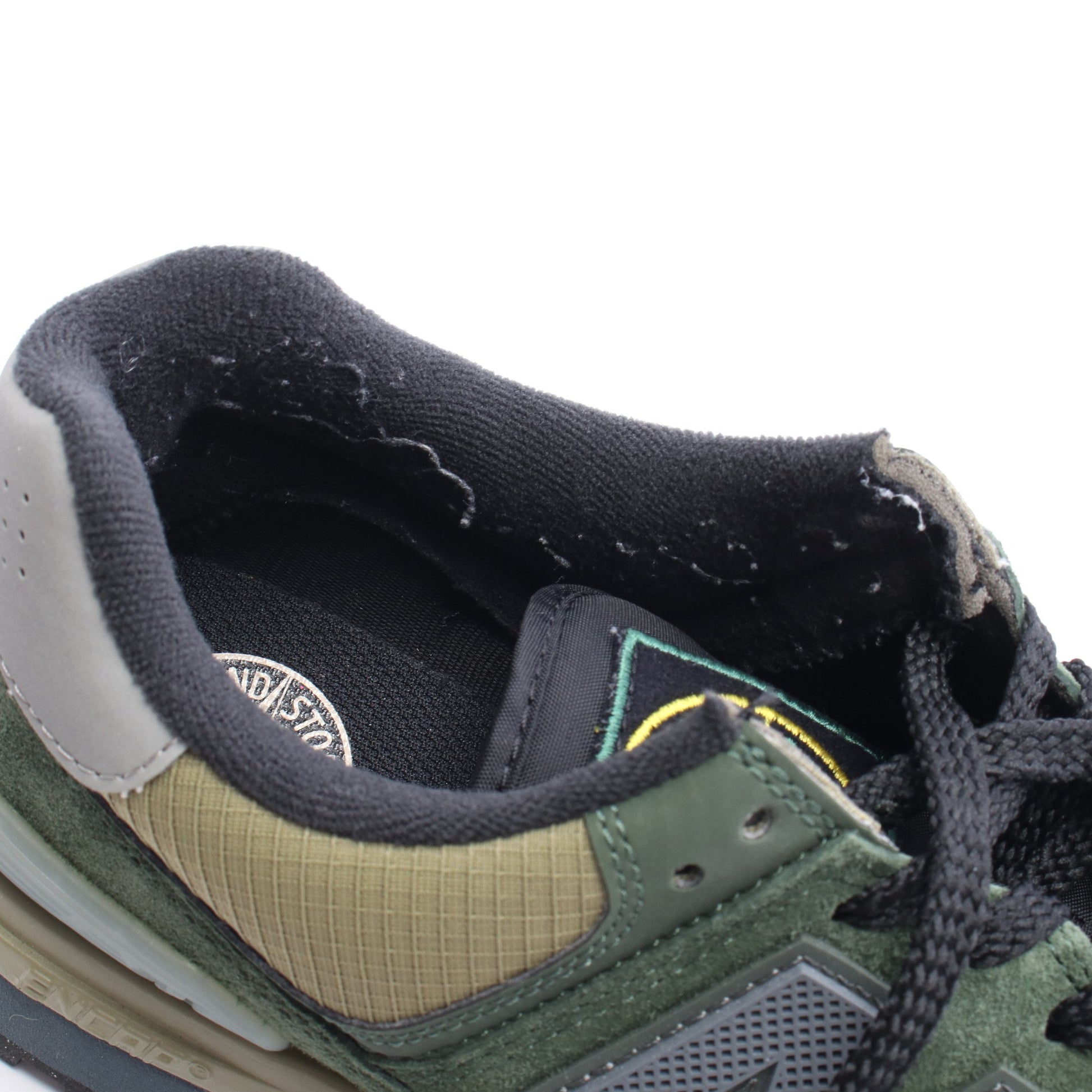 NEW BALANCE × Stone Island 574 Legacy スニーカー ファブリック スエード カーキグリーン ニューバランス シューズ NEW BALANCE
