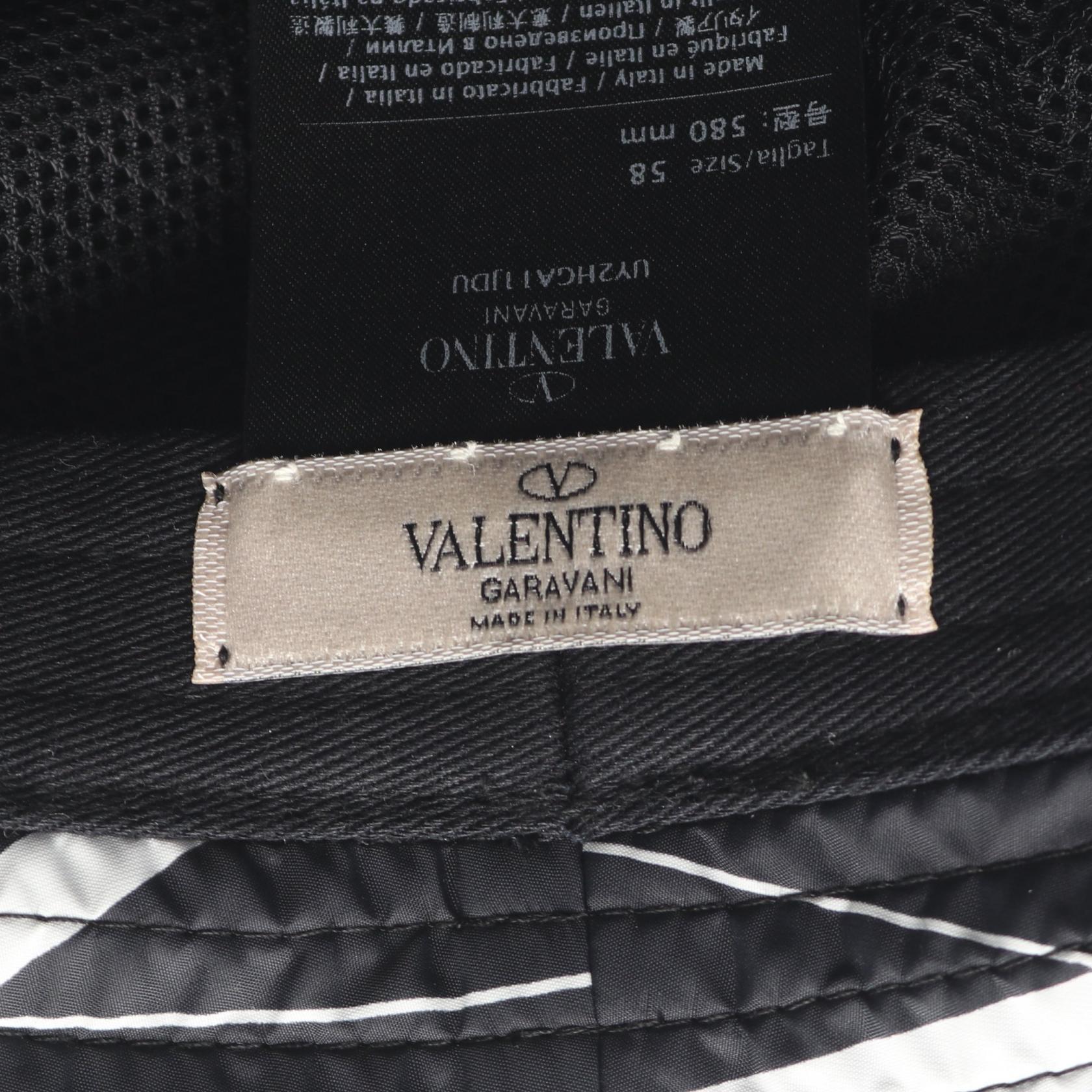 VLTNロゴ バケット ハット ナイロン ブラック ホワイト ヴァレンティノガラヴァーニ 財布・小物 VALENTINO GARAVANI
