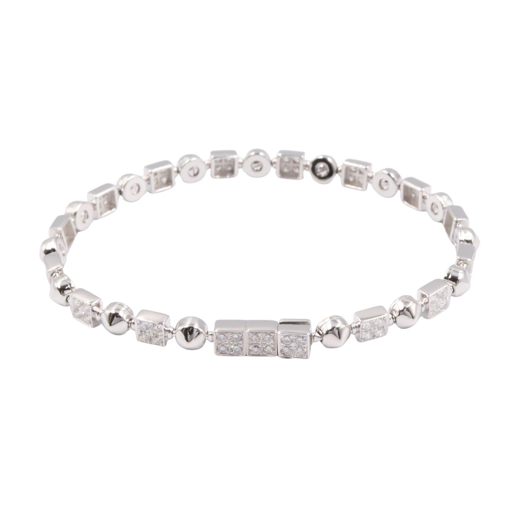 ルチア ダイヤ ブレスレット ブレスレット K18WG ダイヤモンド ホワイトゴールド クリア ブルガリ アクセサリー BVLGARI