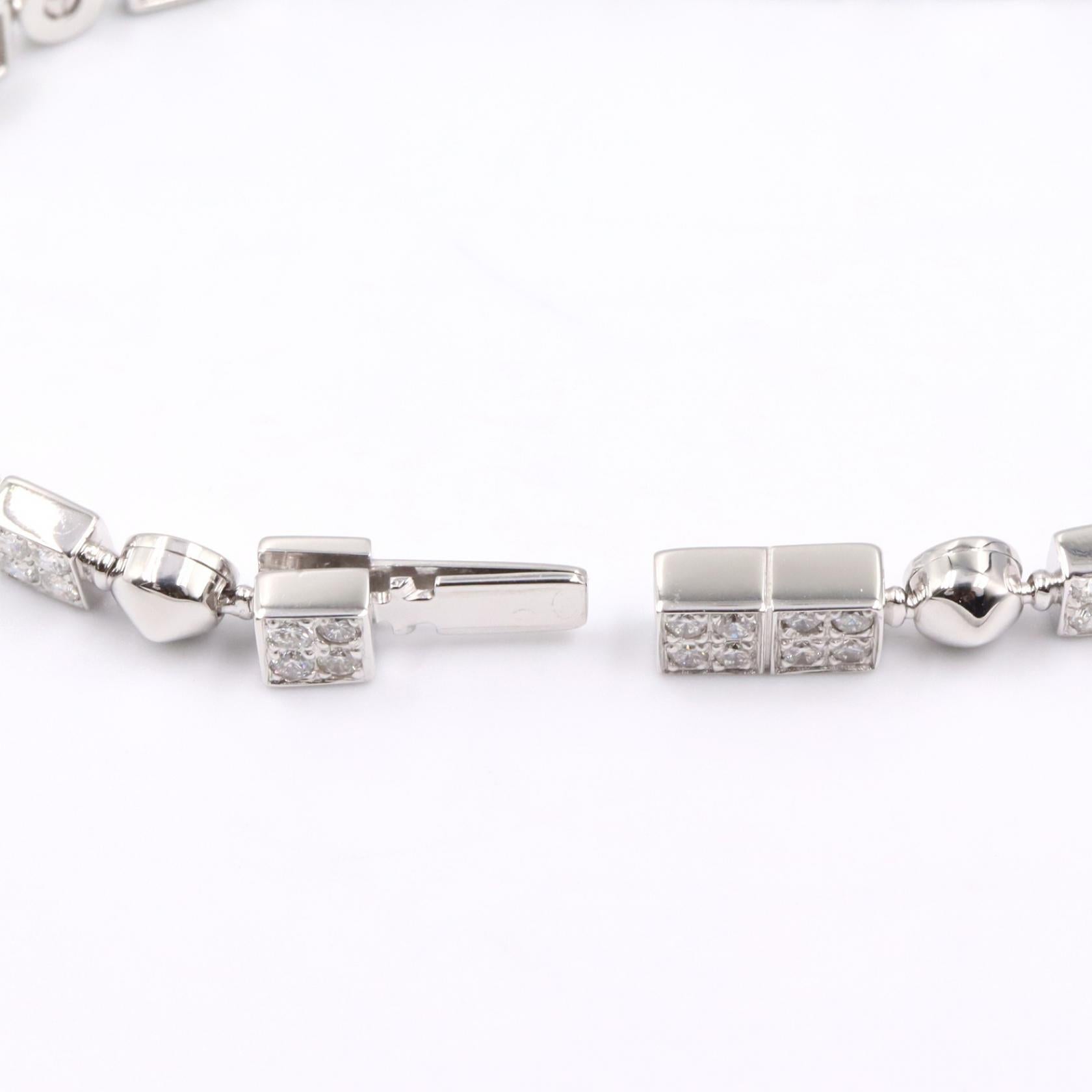ルチア ダイヤ ブレスレット ブレスレット K18WG ダイヤモンド ホワイトゴールド クリア ブルガリ アクセサリー BVLGARI