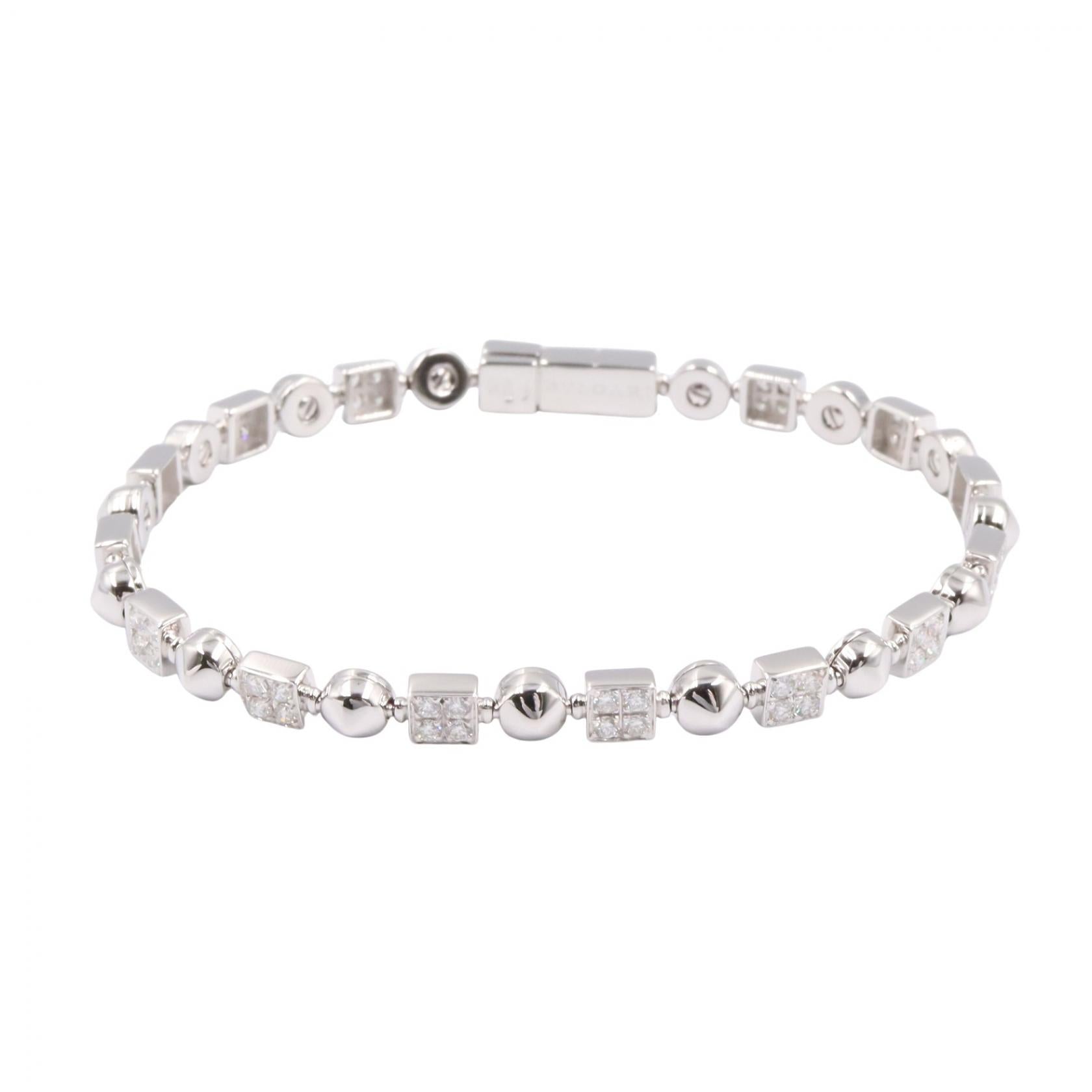 ルチア ダイヤ ブレスレット ブレスレット K18WG ダイヤモンド ホワイトゴールド クリア ブルガリ アクセサリー BVLGARI