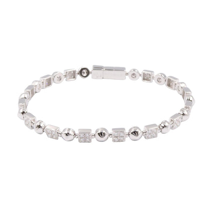 ルチア ダイヤ ブレスレット ブレスレット K18WG ダイヤモンド ホワイトゴールド クリア ブルガリ アクセサリー BVLGARI