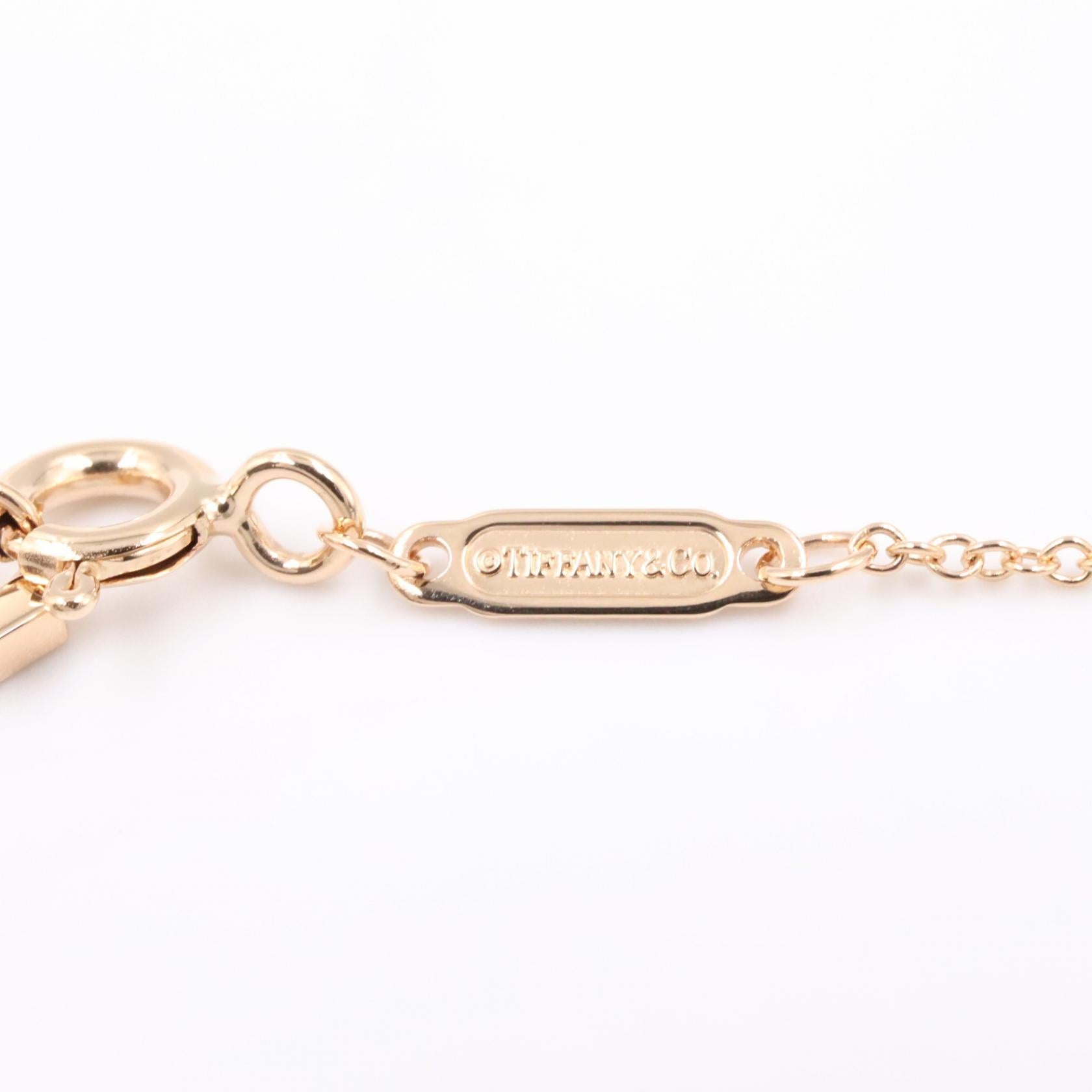 Tスマイル ダイヤ ネックレス ミニ ネックレス K18PG ダイヤモンド ピンクゴールド クリア ティファニー アクセサリー TIFFANY & Co.