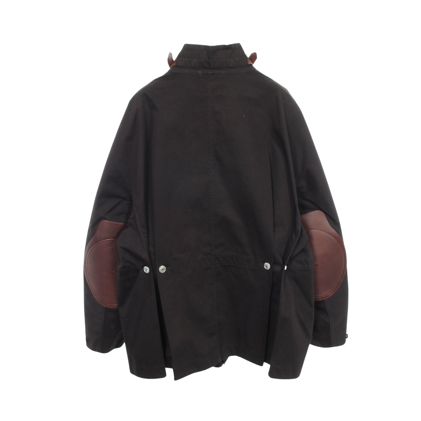 DIOR × Stone Island ジャケット コットン ブラック エルボーパッチ ディオール アウター DIOR
