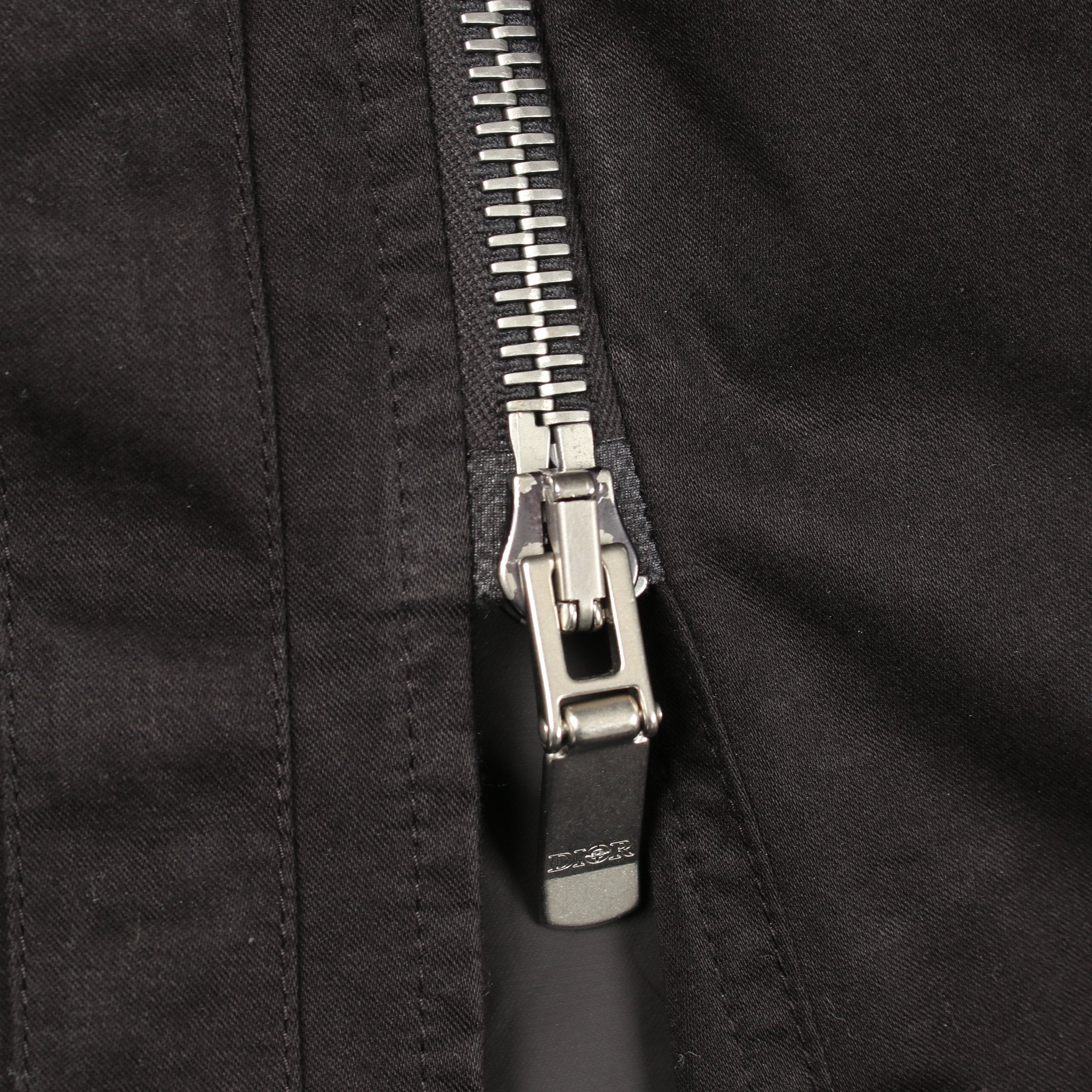 DIOR × Stone Island ジャケット コットン ブラック エルボーパッチ