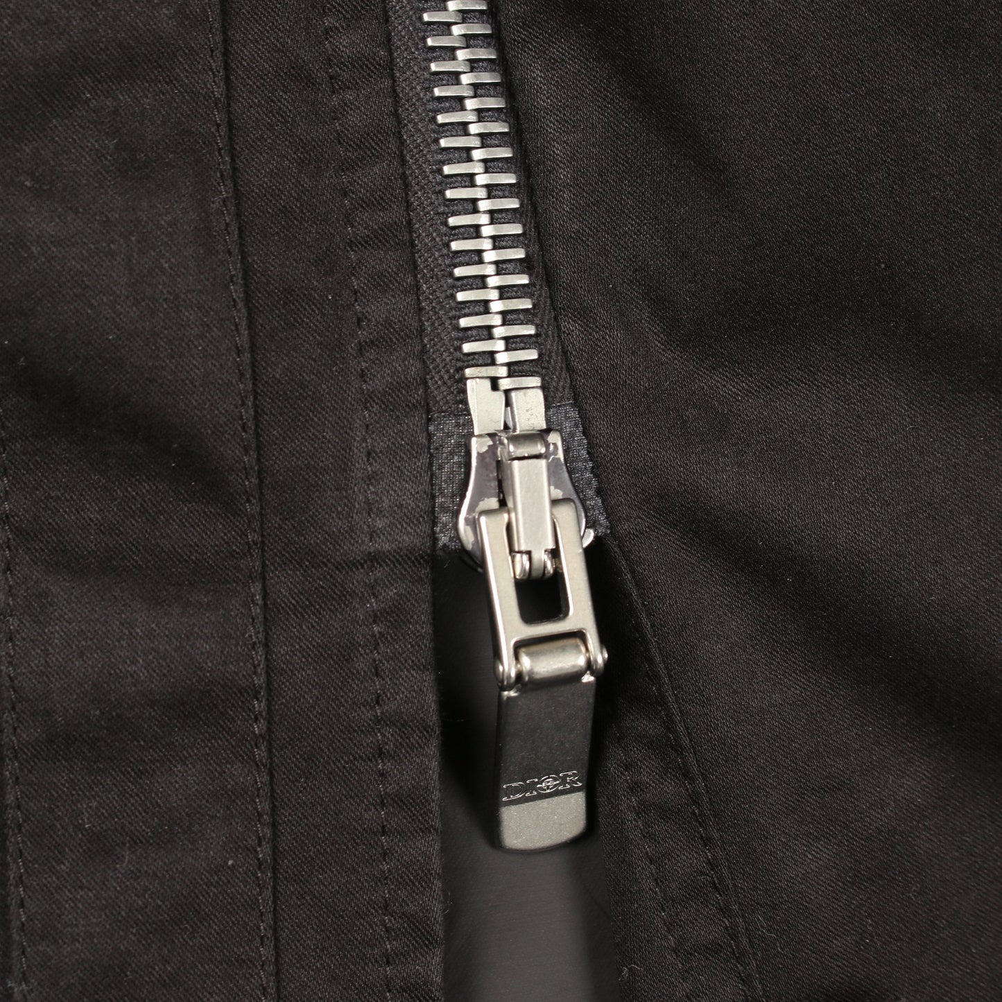 DIOR × Stone Island ジャケット コットン ブラック エルボーパッチ ディオール アウター DIOR