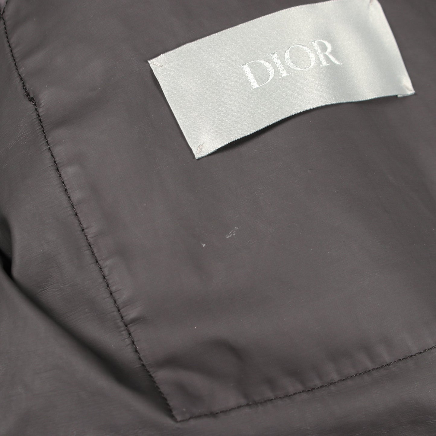 DIOR × Stone Island ジャケット コットン ブラック エルボーパッチ ディオール アウター DIOR