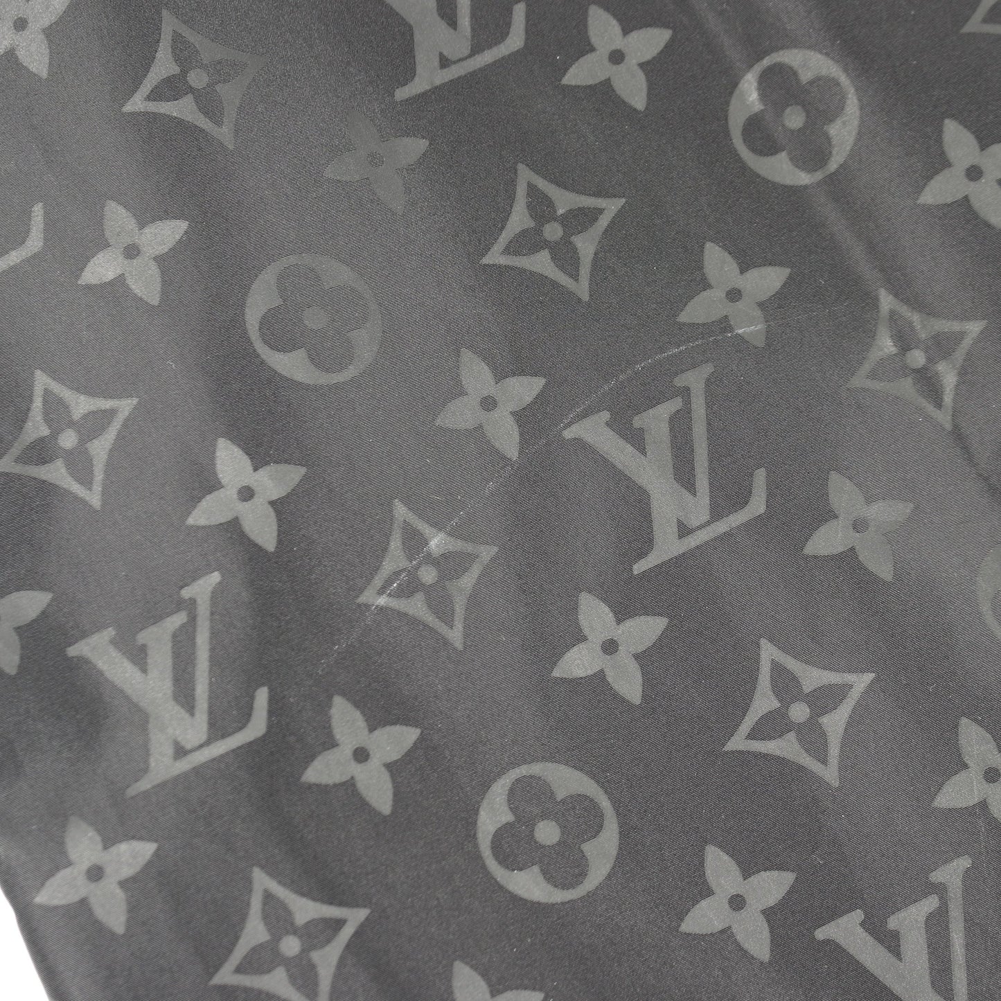 ミッドレングス モノグラムナイロン ウィンドブレーカー コート ナイロン ブラック フード付き ルイヴィトン アウター LOUIS VUITTON