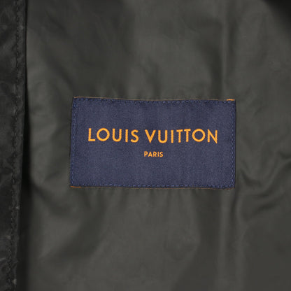ミッドレングス モノグラムナイロン ウィンドブレーカー コート ナイロン ブラック フード付き ルイヴィトン アウター LOUIS VUITTON