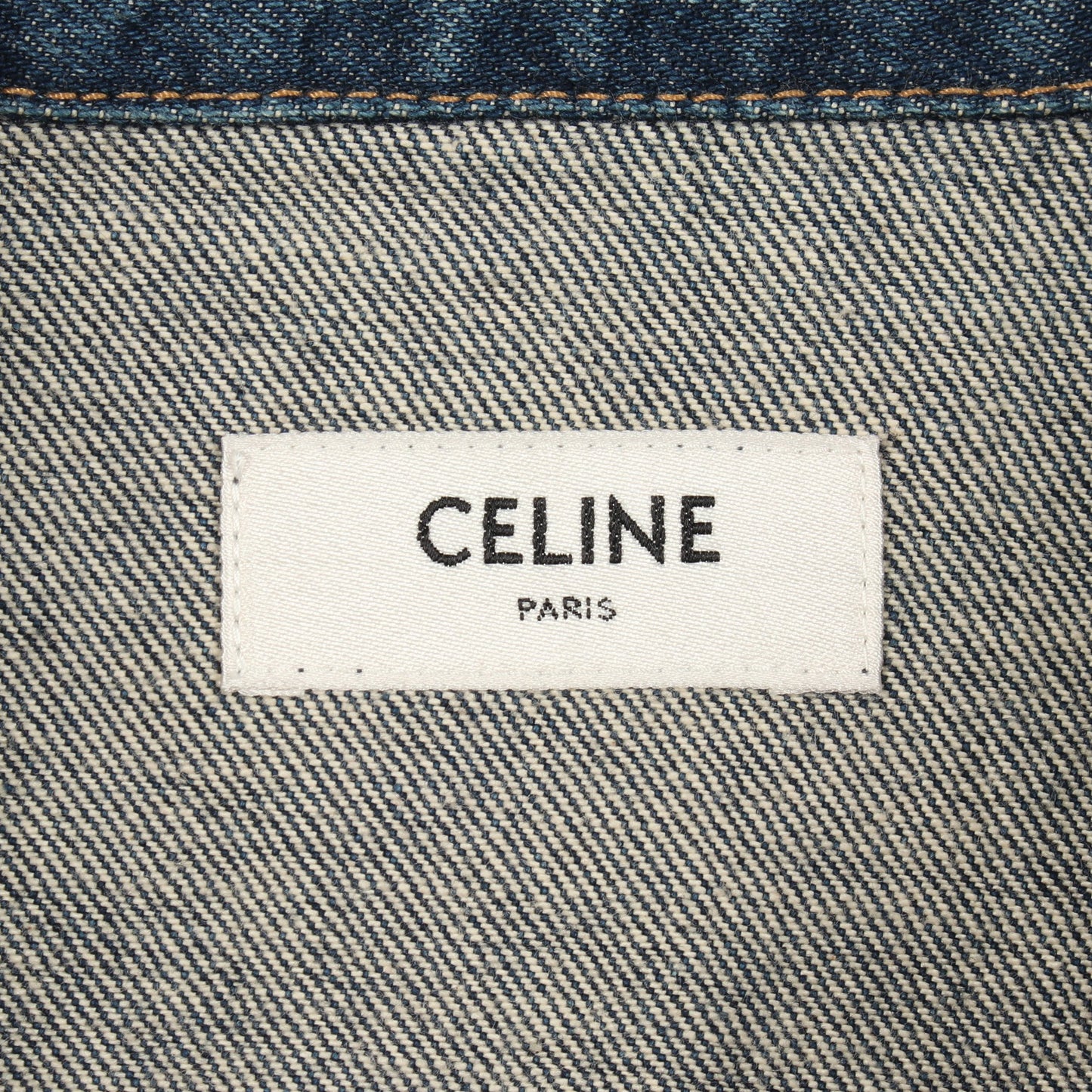 トリオンフ デニムジャケット チェーン コットン インディゴブルー セリーヌ アウター CELINE