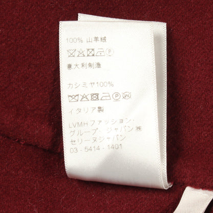 ノーカラージャケット カシミヤ ボルドー セリーヌ アウター CELINE