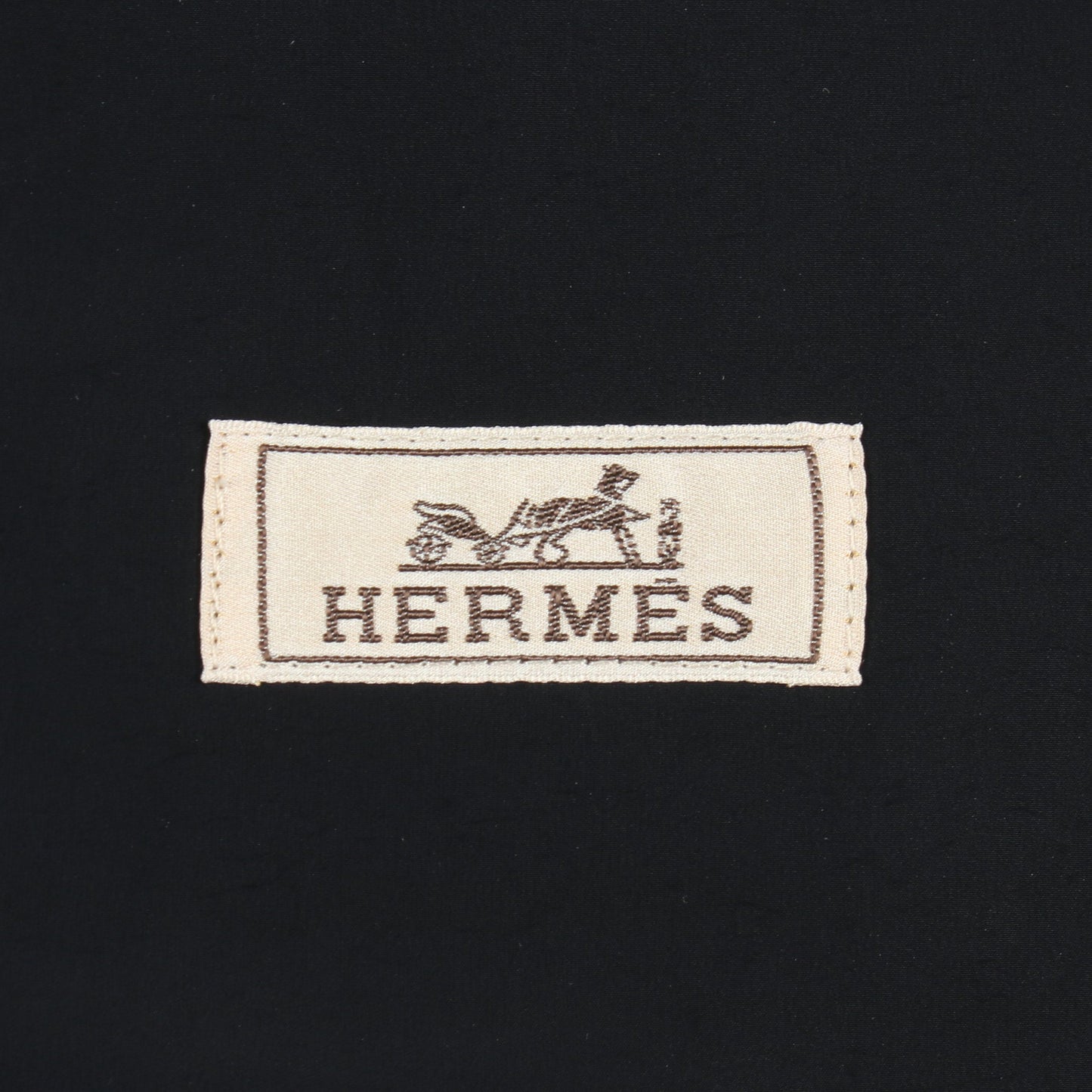 マウンテンパーカー ナイロン ネイビー ブラック フード付き エルメス アウター HERMES