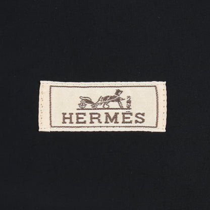 マウンテンパーカー ナイロン ネイビー ブラック フード付き エルメス アウター HERMES