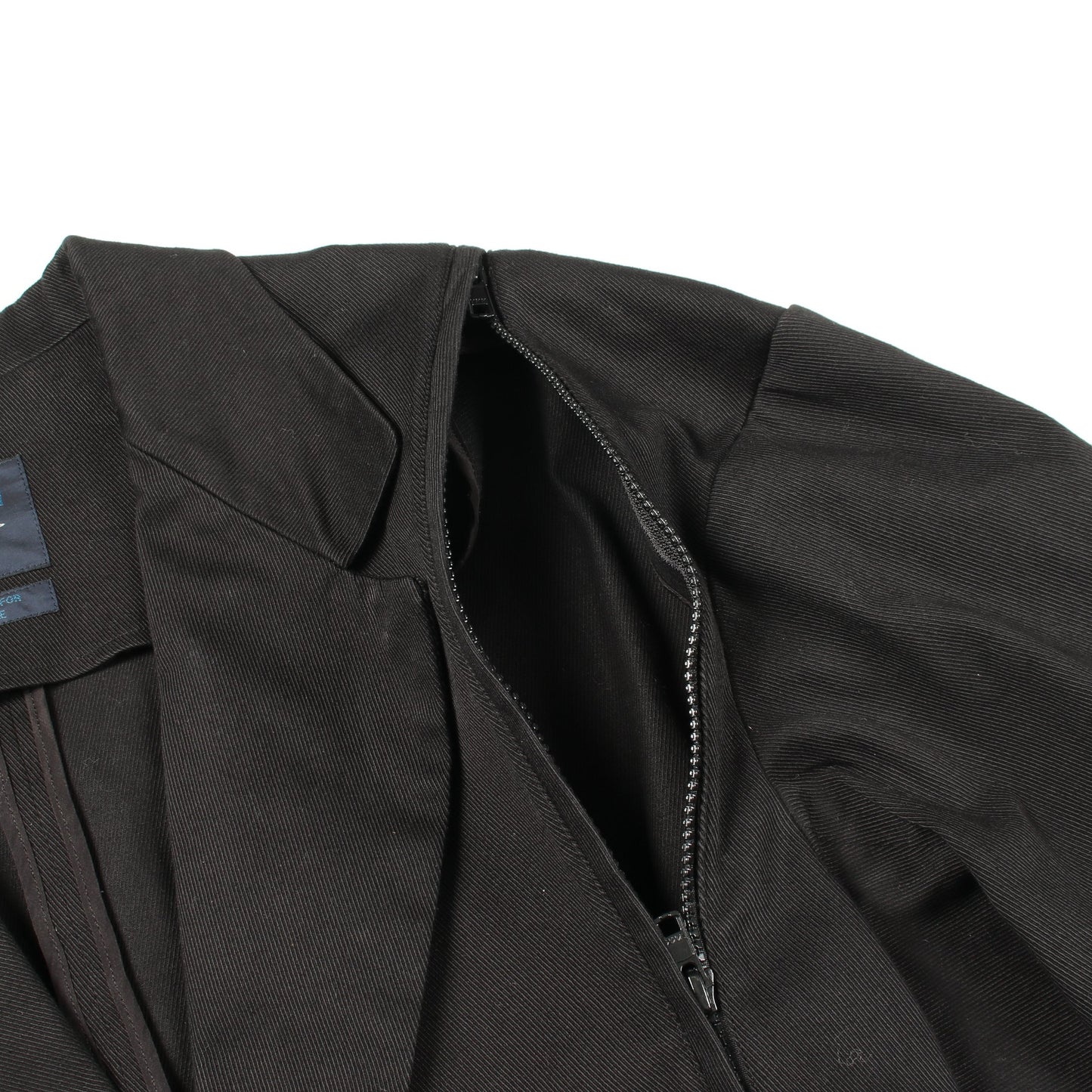 オーバーサイズ テーラードジャケット コットン ブラック レギュレーション ヨウジヤマモト アウター REGULATION Yohji Yamamoto