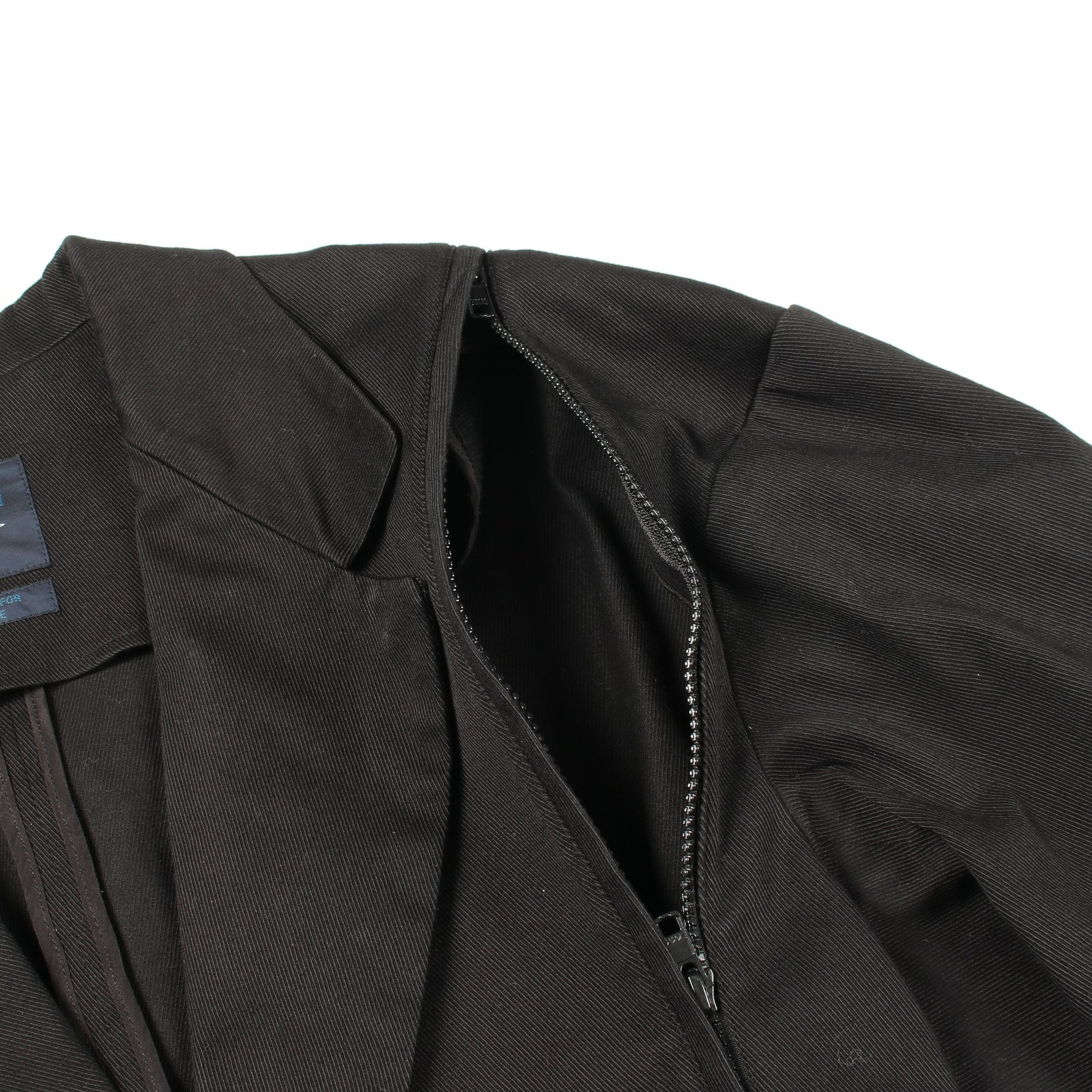 オーバーサイズ テーラードジャケット コットン ブラック レギュレーション ヨウジヤマモト アウター REGULATION Yohji Yamamoto