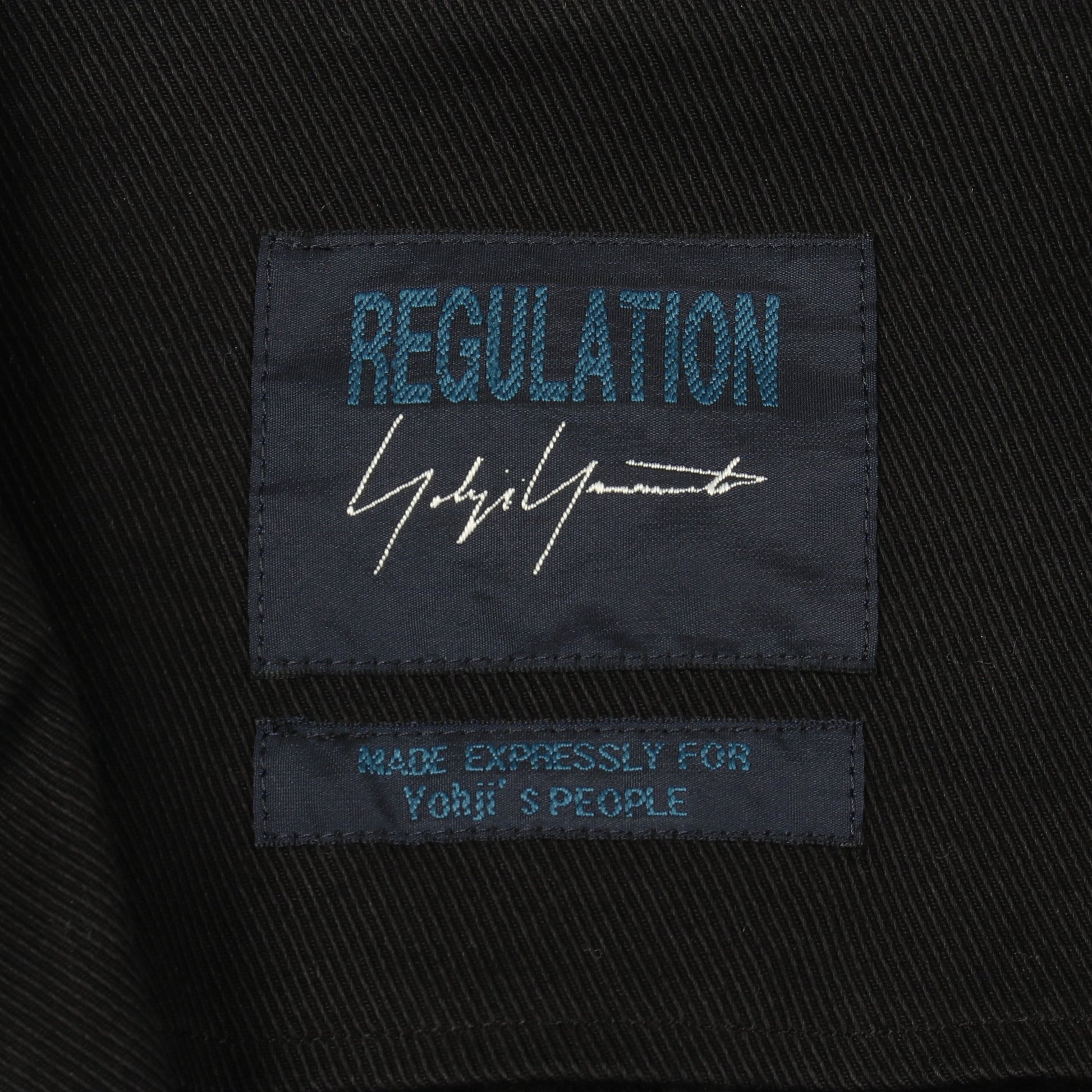 オーバーサイズ テーラードジャケット コットン ブラック レギュレーション ヨウジヤマモト アウター REGULATION Yohji Yamamoto
