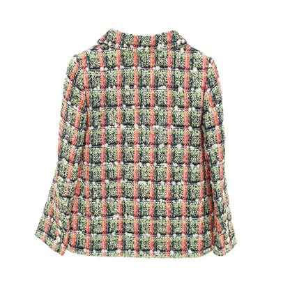 ココマークボタン ツイード ジャケット スパンコール ナイロン マルチカラー シャネル アウター CHANEL