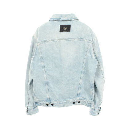 デニムジャケット コットン ライトブルー フェンディ