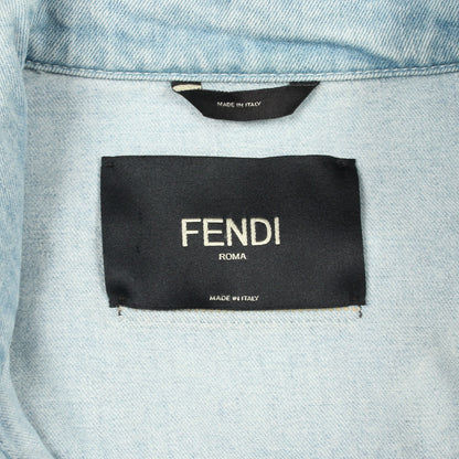 デニムジャケット コットン ライトブルー フェンディ