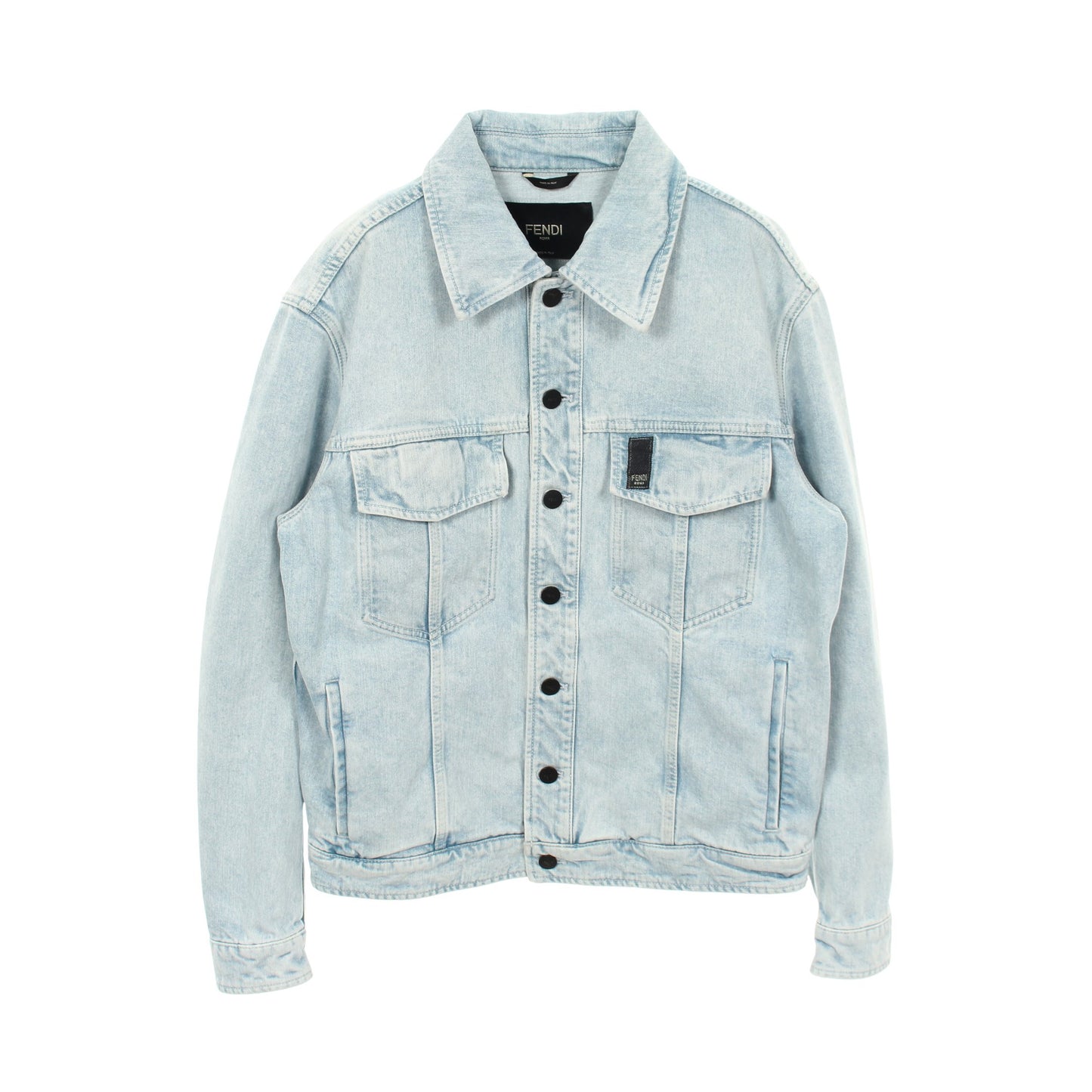 デニムジャケット コットン ライトブルー フェンディ
