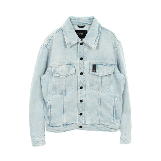 デニムジャケット コットン ライトブルー フェンディ