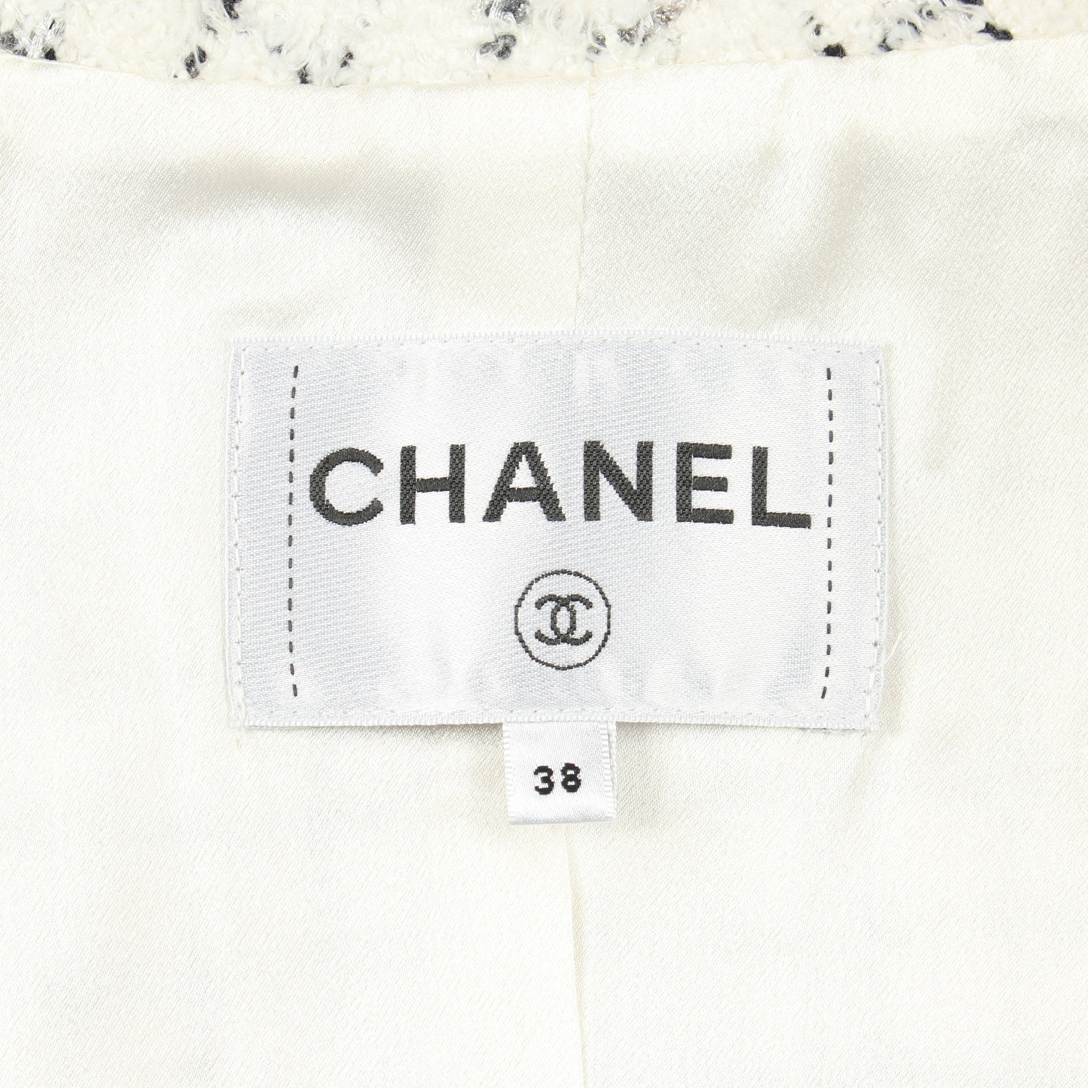 正規品　シャネル　ツイード　シャツ　ココマーク　ボタン　美品 CHANEL - 正規品 シャネル ツイード シャツ ココマーク ボタン 美品の