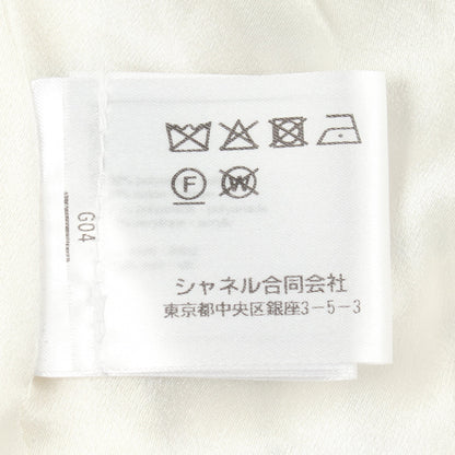 ココマークボタン ツイード ジャケット コットン ホワイト ブラック シャネル アウター CHANEL
