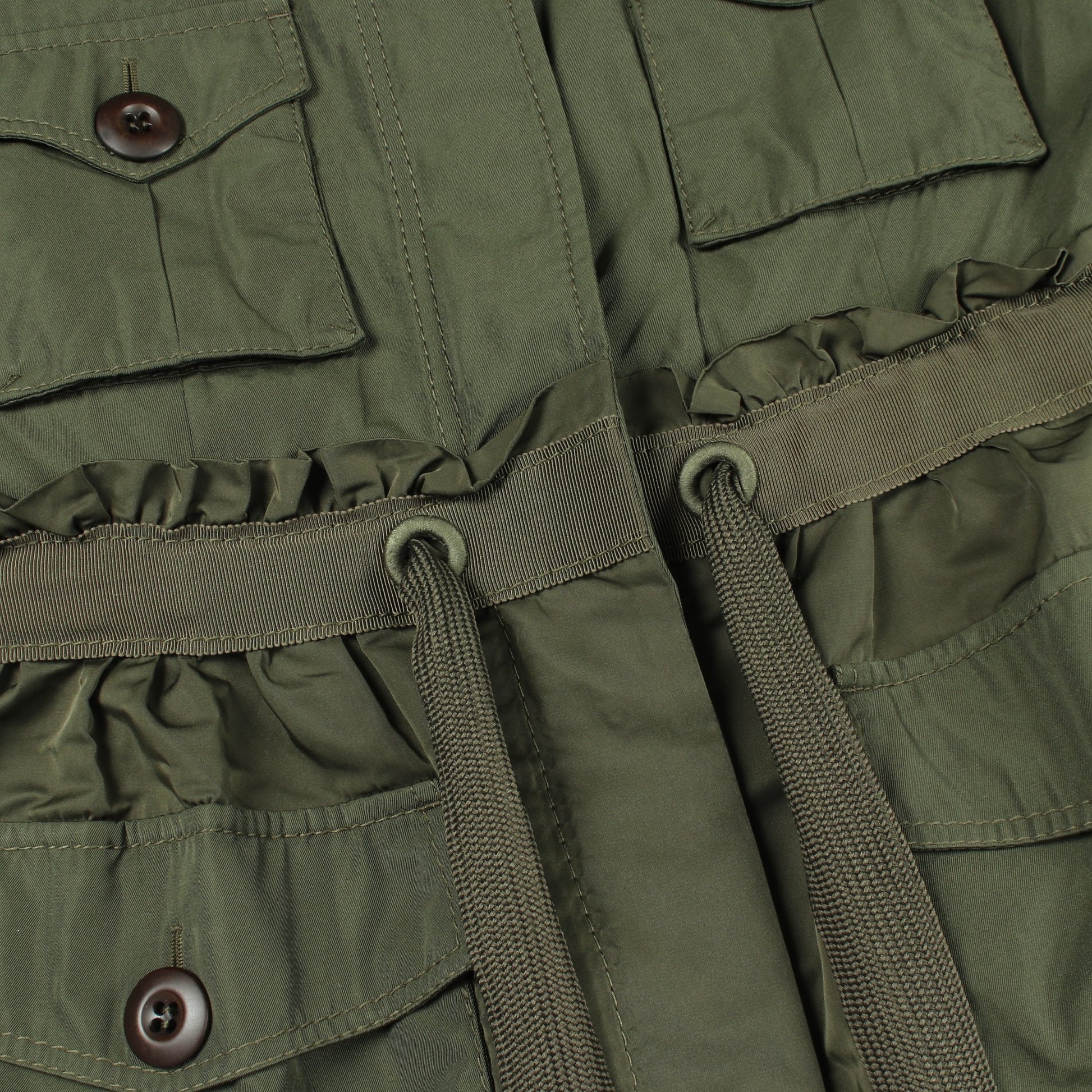 RHODONITE ジャケット ナイロン カーキグリーン フード付き モンクレール アウター MONCLER