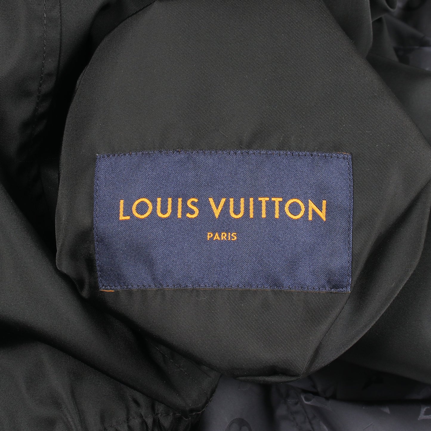 モノグラム ナイロンジャケット ナイロン ダークネイビー ブラック リバーシブル フード付き ルイヴィトン アウター LOUIS VUITTON