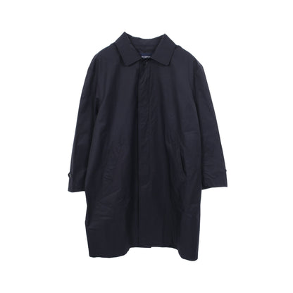 ギャバコート ステンカラーコート コットン ナイロン ダークネイビー コムデギャルソンオム アウター COMME des GARCONS HOMME