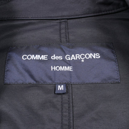 ギャバコート ステンカラーコート コットン ナイロン ダークネイビー コムデギャルソンオム アウター COMME des GARCONS HOMME