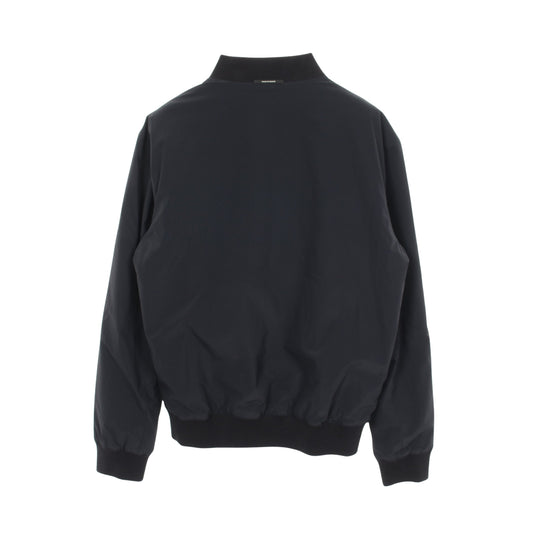 ブルゾン ボンバージャケット ナイロン ネイビー オレンジ リバーシブル エルメス