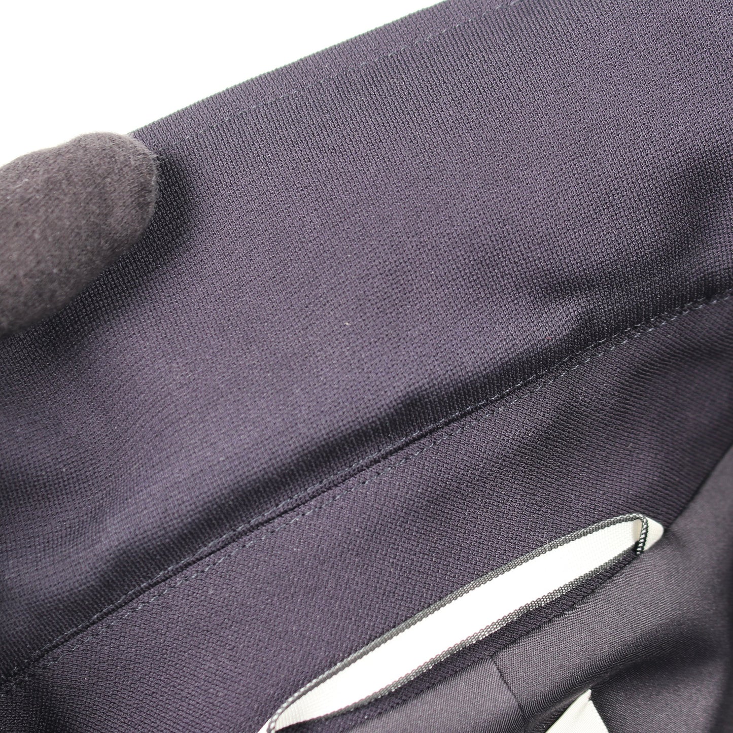 マイクロジップ ジャケット レーヨン ネイビー エルメス