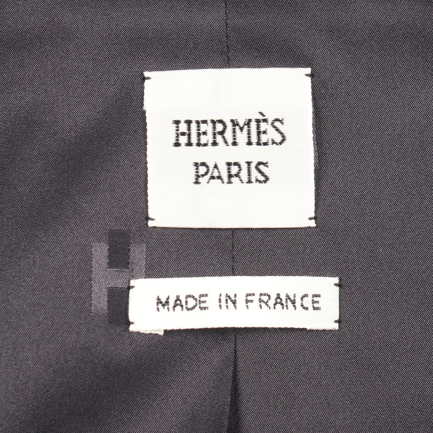 マイクロジップ ジャケット レーヨン ネイビー エルメス