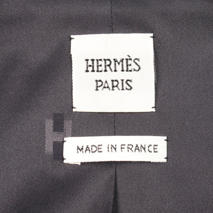 マイクロジップ ジャケット レーヨン ネイビー エルメス