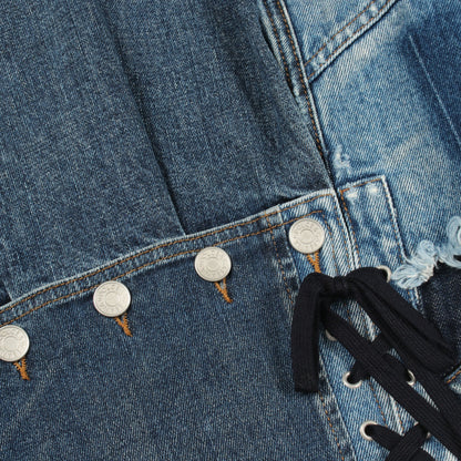 デニムジャケット コットン インディゴブルー ドルチェアンドガッバーナ